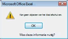 excel vaste objecten zullen verschuiven|Waarom wordt het bericht ' kan objecten niet afschuiven ' .